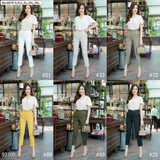 Maristar : No.6079 กางเกงขายาว 9ส่วน | Cropped Pants