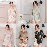 Maristar : No.2155 เสื้อแขนยาวพิมพ์ลาย | Printed Long Sleeve Blouse