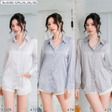 Vertier : No.81081 เสื้อแขนยาวพิมพ์ลาย | Printed Long Sleeve Blouse