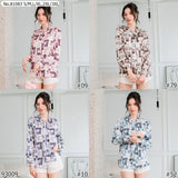 Vertier : No.81083 เสื้อแขนยาวพิมพ์ลาย | Printed Long Sleeve Blouse