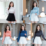 Maristar : No.2138 เสื้อแขนยาวพิมพ์ลาย | Printed Long Sleeve Blouse