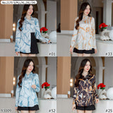 Maristar : No.2170 เสื้อแขนยาวพิมพ์ลาย | Printed Long Sleeve Blouse