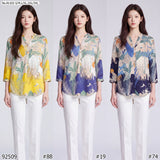 Vertier : No.81102 เสื้อแขนยาวพิมพ์ลาย | Printed Long Sleeve Blouse