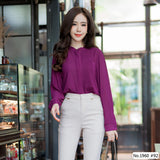 Maristar : No.1960 เสื้อแขนยาวสีพื้น | Solid Long Sleeve Blouse