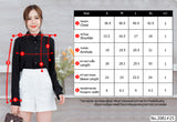 Miss Daisy : No.2081 เสื้อแขนยาวสีพื้น | Solid Long Sleeve Blouse