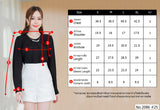 Maristar : No.2086 เสื้อแขนยาวสีพื้น | Solid Long Sleeve Blouse