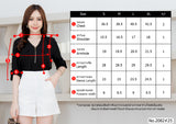 Miss Daisy : No.2082 เสื้อแขนยาวสีพื้น | Solid Long Sleeve Blouse