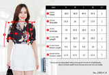 Maristar : No.2085 เสื้อแขนสั้นพิมพ์ลาย | Printed Short Sleeve Blouse