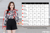Miss Daisy : No.2106 เสื้อแขนยาวพิมพ์ลาย | Printed Long Sleeve Blouse