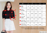 Miss Daisy : No.2118 เสื้อแขนสั้นสีพื้น | Solid Short Sleeve Blouse
