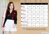 Miss Daisy : No.2105 เสื้อแขนยาวสีพื้น | Solid Long Sleeve Blouse