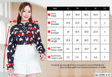 Maristar : No.2098 เสื้อแขนยาวพิมพ์ลาย | Printed Long Sleeve Blouse