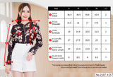 Maristar : No.2107 เสื้อแขนยาวพิมพ์ลาย | Printed Long Sleeve Blouse