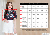 Maristar : No.2109 เสื้อแขนสั้นพิมพ์ลาย | Printed Short Sleeve Blouse