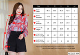 Maristar : No.2110 เสื้อแขนยาวพิมพ์ลาย | Printed Long Sleeve Blouse