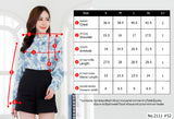 Miss Daisy : No.2111 เสื้อแขนยาวพิมพ์ลาย | Printed Long Sleeve Blouse