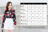 Miss Daisy : No.2113 เสื้อแขนยาวพิมพ์ลาย | Printed Long Sleeve Blouse