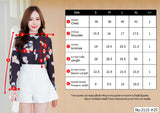 Miss Daisy : No.2115 เสื้อแขนยาวพิมพ์ลาย | Printed Long Sleeve Blouse