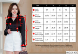 Miss Daisy : No.2120 เสื้อแขนยาวสีพื้น | Solid Long Sleeve Blouse