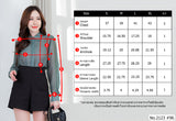 Miss Daisy : No.2123 เสื้อแขนยาวสีพื้น | Solid Long Sleeve Blouse