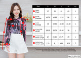 Maristar : No.2129 เสื้อแขนยาวพิมพ์ลาย | Printed Long Sleeve Blouse