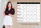 Vertier : No.81069 เสื้อแขนสั้นสีพื้น | Solid Short Sleeve Blouse