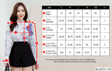Vertier : No.81072 เสื้อแขนยาวพิมพ์ลาย | Printed Long Sleeve Blouse
