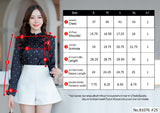 Vertier : No.81076 เสื้อแขนยาวพิมพ์ลาย | Printed Long Sleeve Blouse