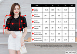 Miss Daisy : No.2093 เสื้อแขนสั้นสีพื้น | Solid Short Sleeve Blouse