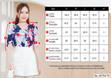 Maristar : No.2079 เสื้อแขนสั้นพิมพ์ลาย | Printed Short Sleeve Blouse