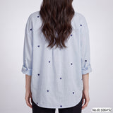 Vertier : No.81106 เสื้อแขนยาวพิมพ์ลาย | Printed Long Sleeve Blouse