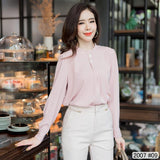 Maristar : No.2007 เสื้อแขนยาวสีพื้น | Solid Long Sleeve Blouse