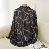 Vertier : No.81096 เสื้อแขนยาวพิมพ์ลาย | Printed Long Sleeve Blouse