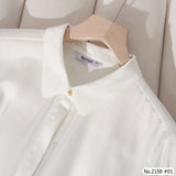 Maristar : No.2158 เสื้อแขนยาวสีพื้น | Solid Long Sleeve Blouse