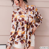 Vertier : No.81082 เสื้อแขนยาวพิมพ์ลาย | Printed Long Sleeve Blouse