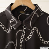 Vertier : No.81096 เสื้อแขนยาวพิมพ์ลาย | Printed Long Sleeve Blouse