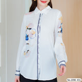 Miss Daisy : No.2096 เสื้อแขนยาวพิมพ์ลาย | Printed Long Sleeve Blouse