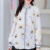 Miss Daisy : No.2113 เสื้อแขนยาวพิมพ์ลาย | Printed Long Sleeve Blouse