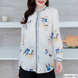Vertier : No.81060 เสื้อแขนยาวพิมพ์ลาย | Printed Long Sleeve Blouse