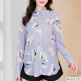 Miss Daisy : No.2115 เสื้อแขนยาวพิมพ์ลาย | Printed Long Sleeve Blouse