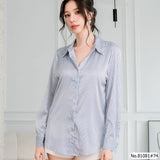 Vertier : No.81081 เสื้อแขนยาวพิมพ์ลาย | Printed Long Sleeve Blouse