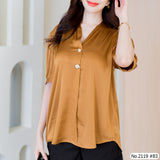 Maristar : No.2119 เสื้อแขนสั้นสีพื้น | Solid Short Sleeve Blouse