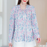 Maristar : No.2097 เสื้อแขนยาวพิมพ์ลาย | Printed Long Sleeve Blouse