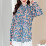 Miss Daisy : No.2102 เสื้อแขนยาวพิมพ์ลาย | Printed Long Sleeve Blouse