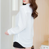 Maristar : No.2100 เสื้อแขนยาวสีพื้น | Solid Long Sleeve Blouse