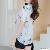 Maristar : No.2109 เสื้อแขนสั้นพิมพ์ลาย | Printed Short Sleeve Blouse