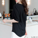 Maristar : No.2088 เสื้อแขนสั้นสีพื้น | Solid Short Sleeve Blouse