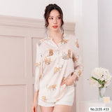 Maristar : No.2155 เสื้อแขนยาวพิมพ์ลาย | Printed Long Sleeve Blouse
