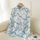 Vertier : No.81096 เสื้อแขนยาวพิมพ์ลาย | Printed Long Sleeve Blouse