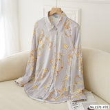 Maristar : No.2171 เสื้อแขนยาวพิมพ์ลาย | Printed Long Sleeve Blouse